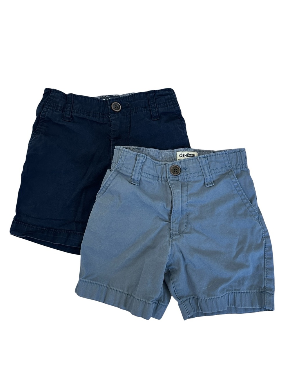 OshKosh B'gosh Navy & Light Blue Boys' Pull-On Shorts 2-Pack
